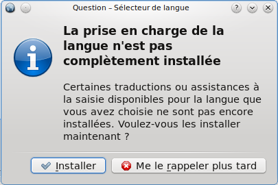 Installation des traductions